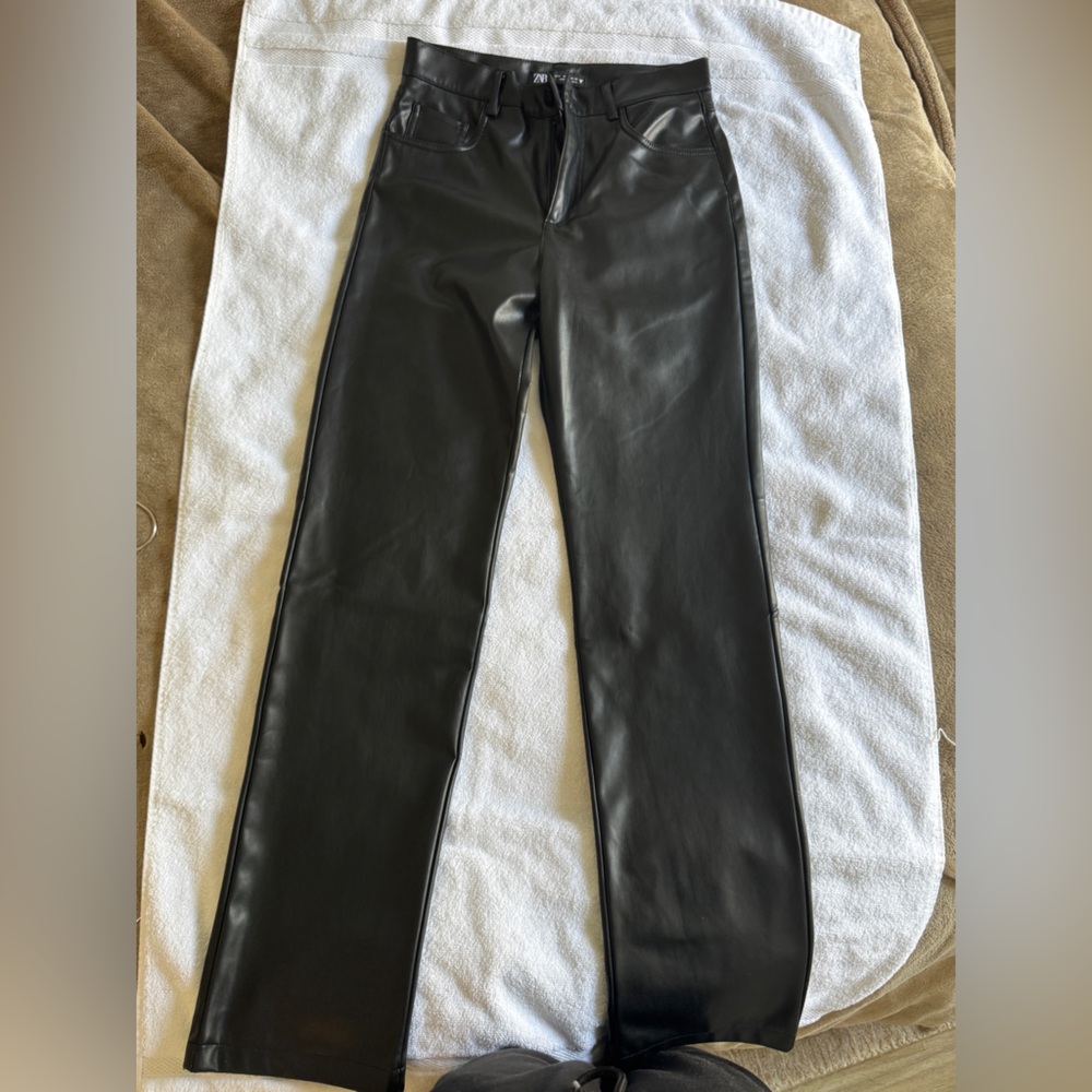 Zara leather pants